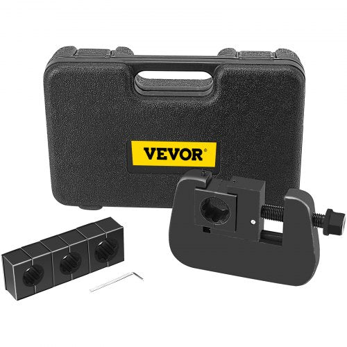 7843B Manual A/C Hose Crimper Kit,Handheld Air Hose Crimper Tool Kit with 4 Dies Whole Set #6#8#10#12,A/C Hose Crimper Repair Tool Kit Die Set,for Crimping Automotive Air Conditioning Pipes