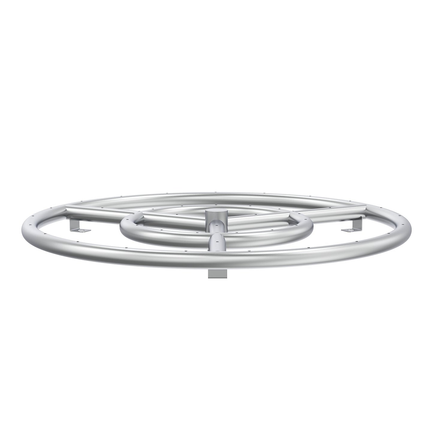 VEVOR 18 inch Round Drop-in Fire Pit Pan, Stainless Steel Fire Pit Burner Kit, Natural & Propane Gas Fire Pan with 150,000 BTU for Indoor or Outdoor Use