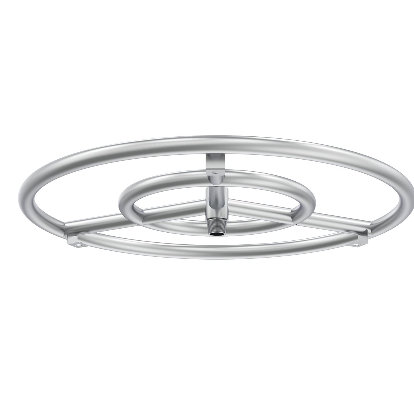 VEVOR 18 inch Round Drop-in Fire Pit Pan, Stainless Steel Fire Pit Burner Kit, Natural & Propane Gas Fire Pan with 150,000 BTU for Indoor or Outdoor Use