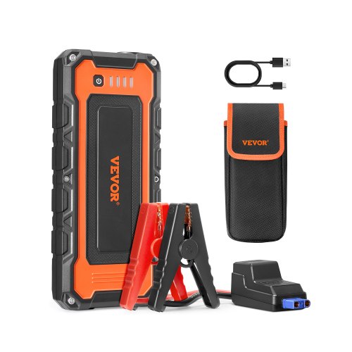 Jump Starter, 3000A Peak, Car Battery Starter Power Pack, Portable Battery Booster with Air Compressor Jumper Cables LCD Display LED Light, Lithium Jump Box for up to 10L Gas/8L Diesel Engines