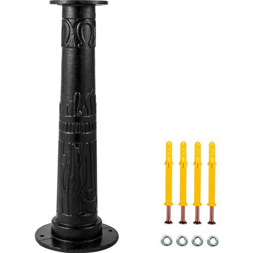 VEVOR Antique Hand Water Pump Stand Pitcher Pump Stand Cast Iron Well Pump Stand w/Pre-set 0.5 Holes for Easy Installation Old Fashion Pitcher Hand Pump Stand for Home Yard Pond Garden Outdoors Black