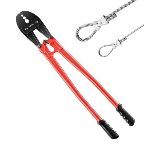 30' Hand Swager, Swaging Tool for 5/32', 1/4' and 5/16' Wire Rope Cable