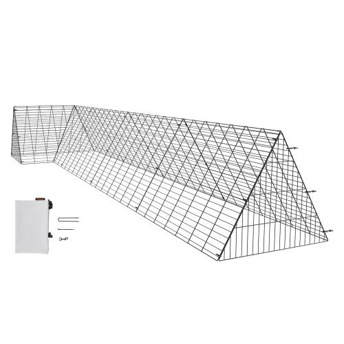 Chicken Tunnels, 157.5 x 39.4 x 24.2 inch(LxWxH) Chicken Tunnels for Yard, Portable Chicken Tunnels for Outside with Corner Frames, Chicken Coop Run, Suitable for Chickens, Ducks, Rabbits