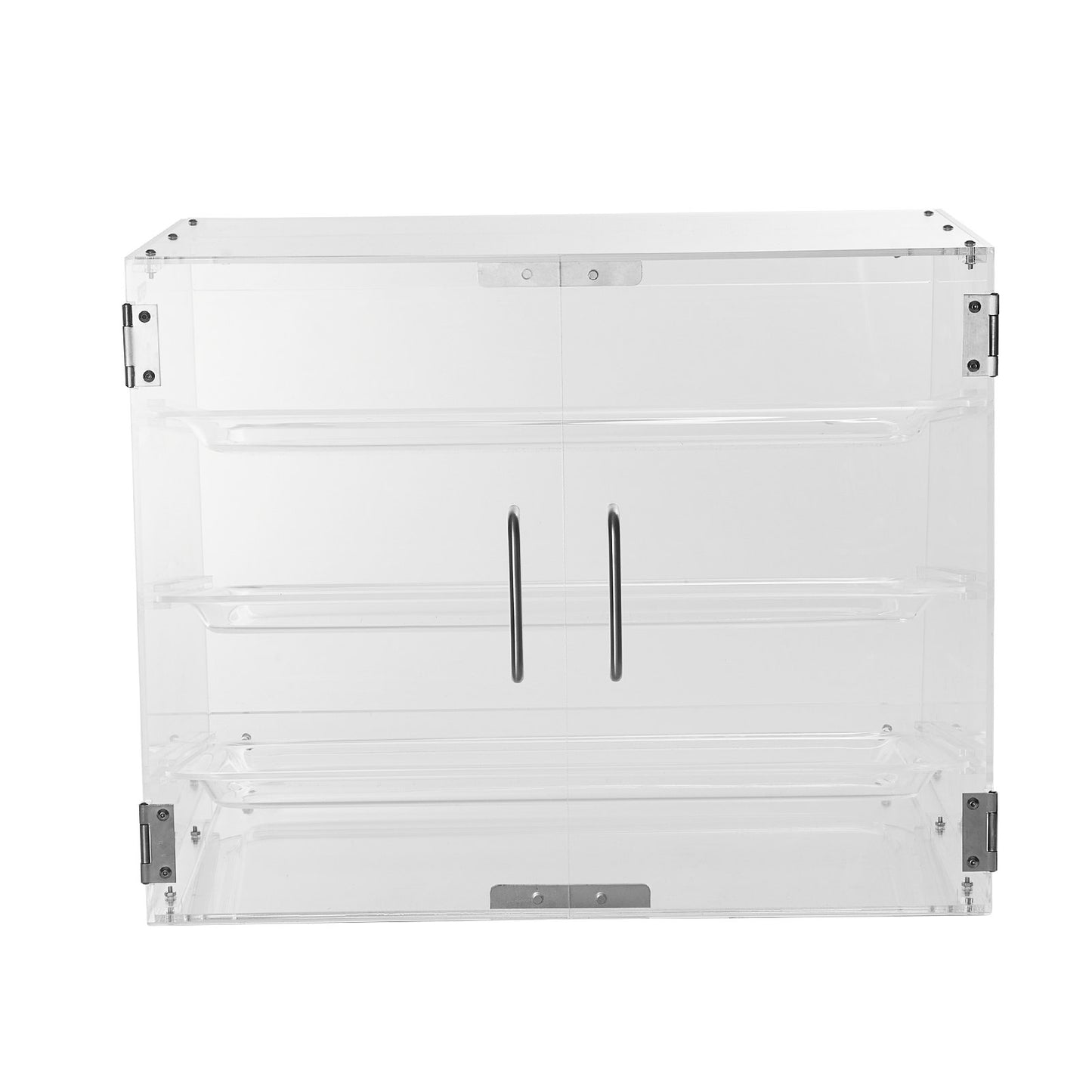 VEVOR Pastry Display Case, 3-Tier Commercial Countertop Bakery Display Case, Acrylic Display Box with Rear Door Access & Removable Shelves, Keep Fresh for Donut Bagels Cake Cookie, 20.7x14.2x16.3