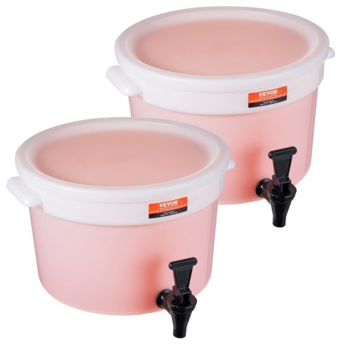 Beverage Dispenser, 3 Gallon Drink Dispensers for Parties, Plastic Juice Dispenser with Spigot and Lid, Iced Tea Lemonade Juice Water Dispenser, for Restaurants, Hotels, Parties, 2 Pack