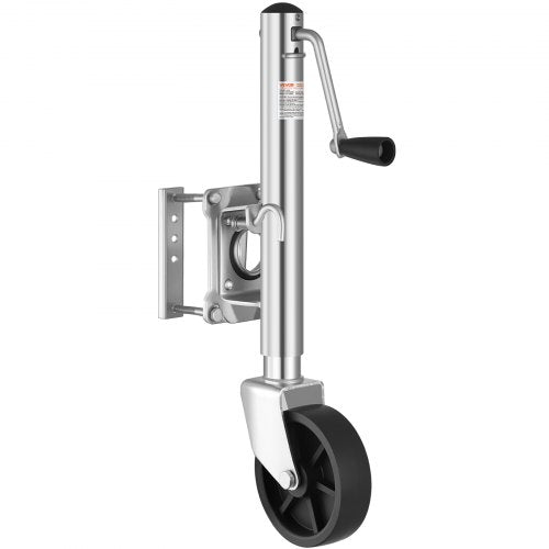 Trailer Jack with Wheel, 1000 lbs Load Capacity, Heavy Duty Swivel Boat Trailer Jack with PP Single Wheel & Ergonomic Handle, 10-inch Lift, Fit for RVs, Boats, Horse Trailers, Utility Trailers