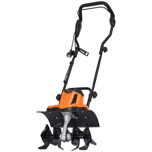 10 Amp Electric Tiller, 14' Tilling Width 3.94' Tilling Depth Corded Electric Tiller/Cultivator, Steel Mn Tines, Rototiller for Garden Lawn Soil Digging