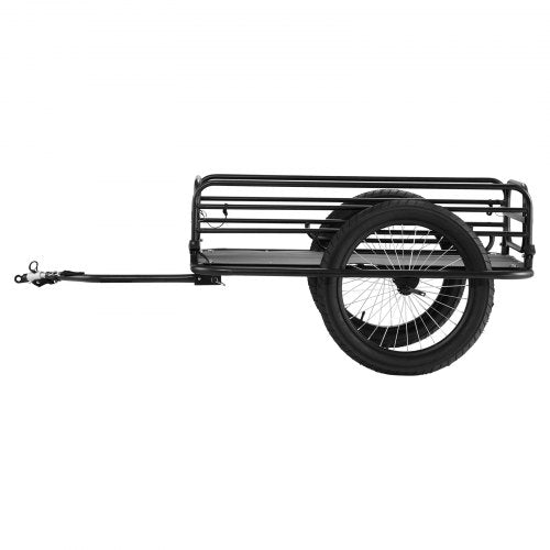 Bike Cargo Trailer, 275 lbs Load Capacity, Heavy-Duty Bicycle Wagon Cart, Foldable Compact Storage & Quick Release with Universal Hitch, 20' Wheels, Fits Most Bike Wheels, Carbon Steel Frame