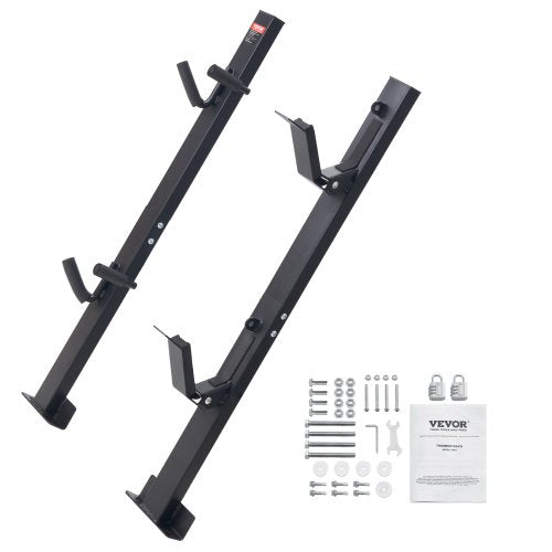VEVOR Trimmer Rack, 2 Place Weeder Trimmer Rack, Trim Holder Trailer Rack Carrier with Zinc Alloy Password Lock, Mount On Landscape Truck Trailer Enclosed Trimmer Rack Weed Eater Racks, Pair
