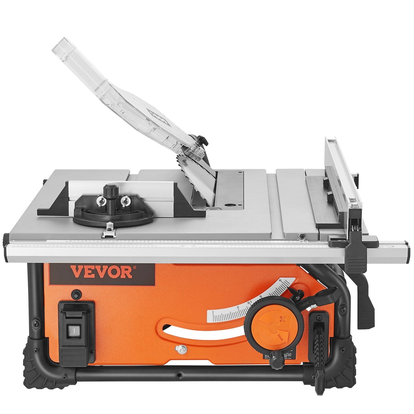 VEVOR 10 Table Saw Electric Cutting Machine 4500RPM 25-in Rip Capacity Woodwork