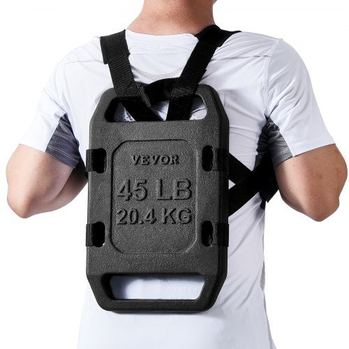 Cast Iron Ruck Weights,  45LB Single Ruck Plate, Weighted Weights for Rucking, Solid Ruck Plate Weight for Rucking, Swings, Squat, Strength Training, Weightlifting, Fitness Workout