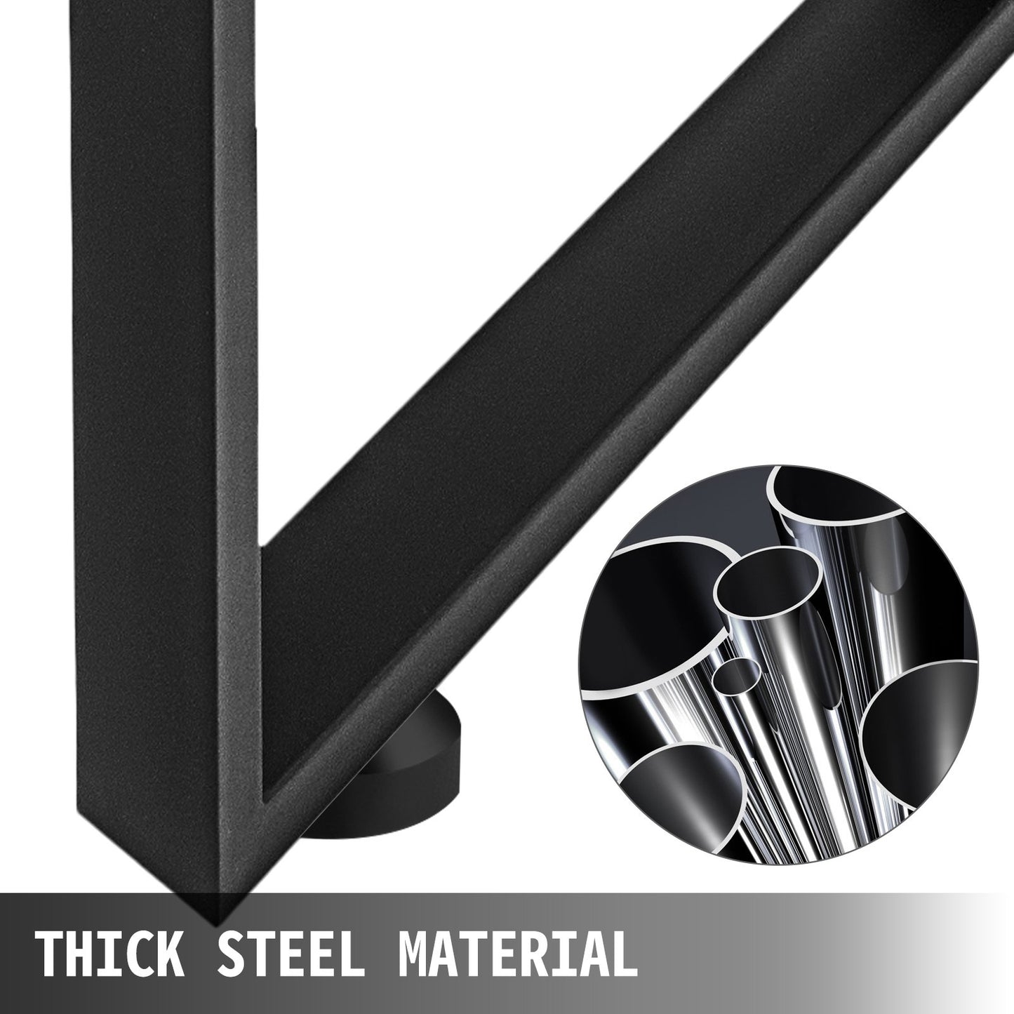 VEVOR Black Metal Table Legs Set of 2 Steel Table Legs 31x23 Inch Dining Table Legs Office Table Legs Computer Desk Legs Steel Bench Legs Country Style Table Legs DIY Furniture Legs