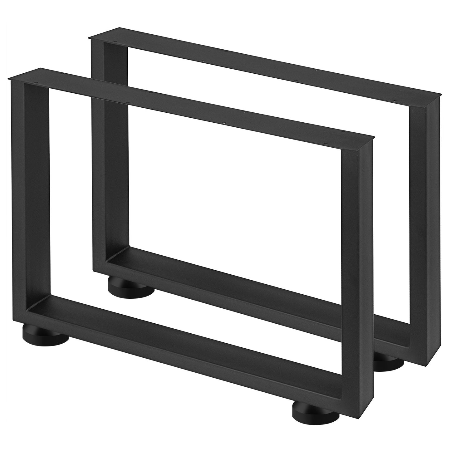 VEVOR Black Metal Table Legs Set of 2 Steel Table Legs 31x23 Inch Dining Table Legs Office Table Legs Computer Desk Legs Steel Bench Legs Country Style Table Legs DIY Furniture Legs