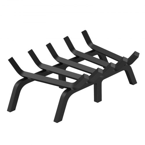 VEVOR Fireplace Log Grate, 21 inch Heavy Duty Fireplace Grate with 6 Support Legs, 3/4¡¯¡¯ Solid Powder-coated Steel Bars, Log Firewood Burning Rack Holder for Indoor and Outdoor Fireplace