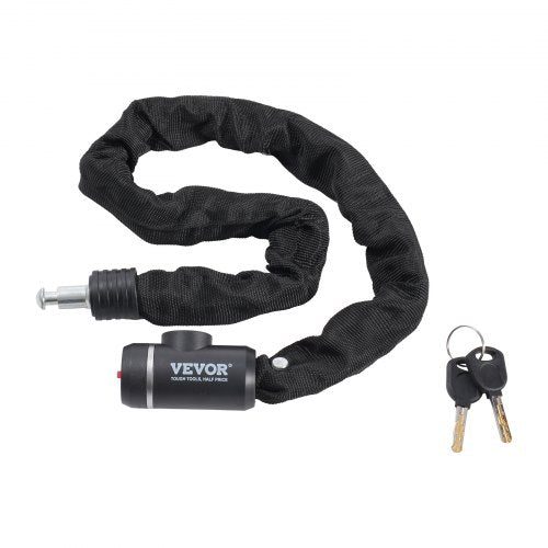 Bike Chain Lock, 2.79 Ft Combination Bicycle Chain Lock with 2 Keys, Heavy Duty Anti-Theft High Security Bike Locks, Perfect for Bike, Motorcycle, Scooter, Bicycle, Door, Fence or Gate, 8mm