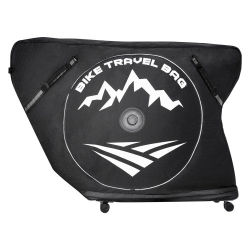 Triathlon Bike Travel Bag, Transport Bicycle Storage Carry Bag with TSA Lock & Dual Zipper, Triathlon Bicycle Case Max. Wheelbase 42 in for Travel, Outdoor Use, Train Airplane Subway Transport