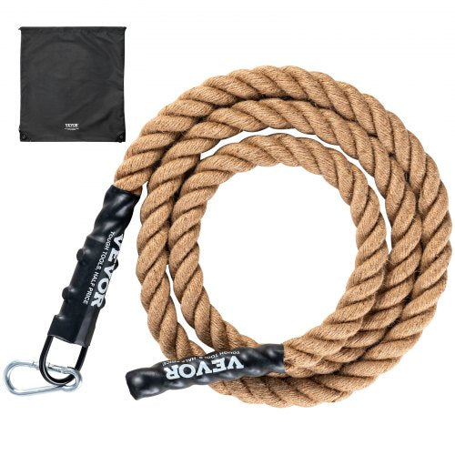 Gym Climbing Rope, 1.5' Diameter 10 ft Length Gym Fitness Training Rope, Gym Exercise Workout Rope for Adults, Climbing Rope for Fitness and Strength Training, Climbing Exercise, Home Workout