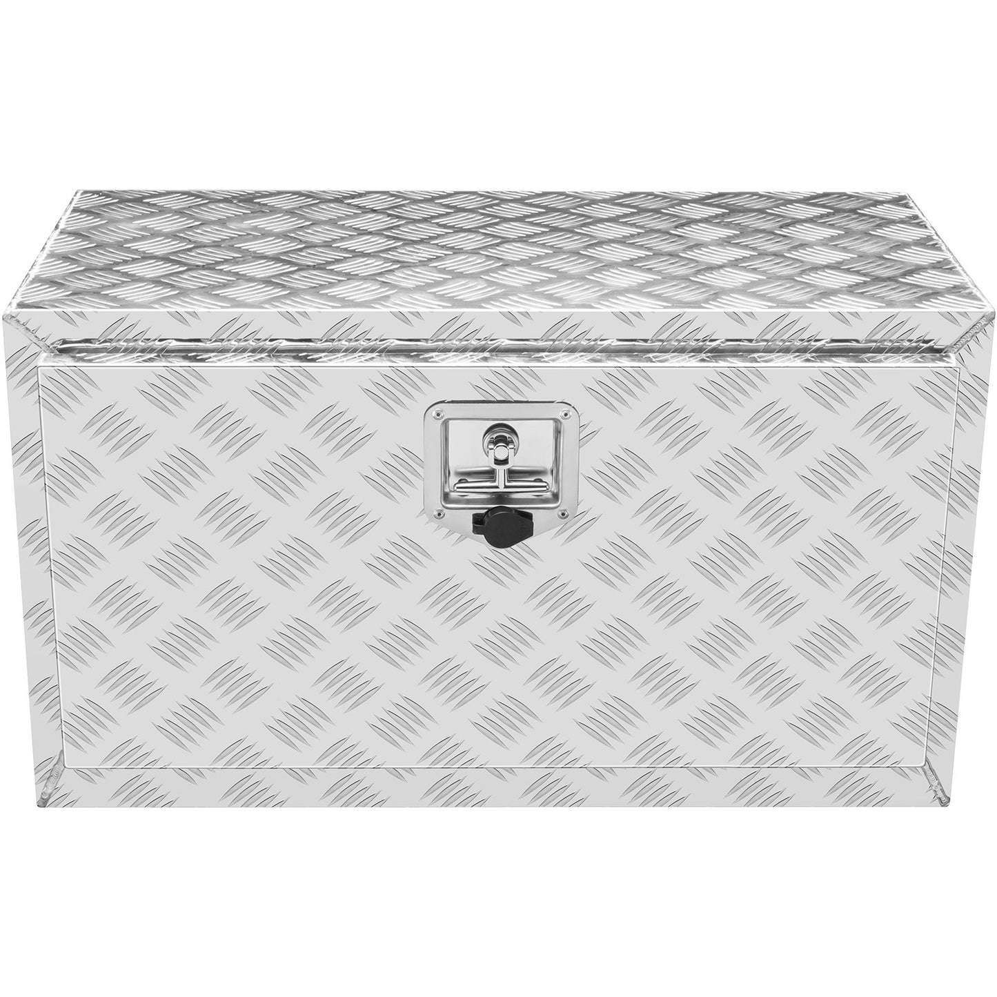 VEVOR Underbody Truck Box, 30¡_14¡_16 Pickup Storage Box, Heavy Duty Aluminum Diamond Plate Tool Box with Lock and Keys, Waterproof Trailer Storage Box with T-Handle Latch for Truck, Van, Trailer