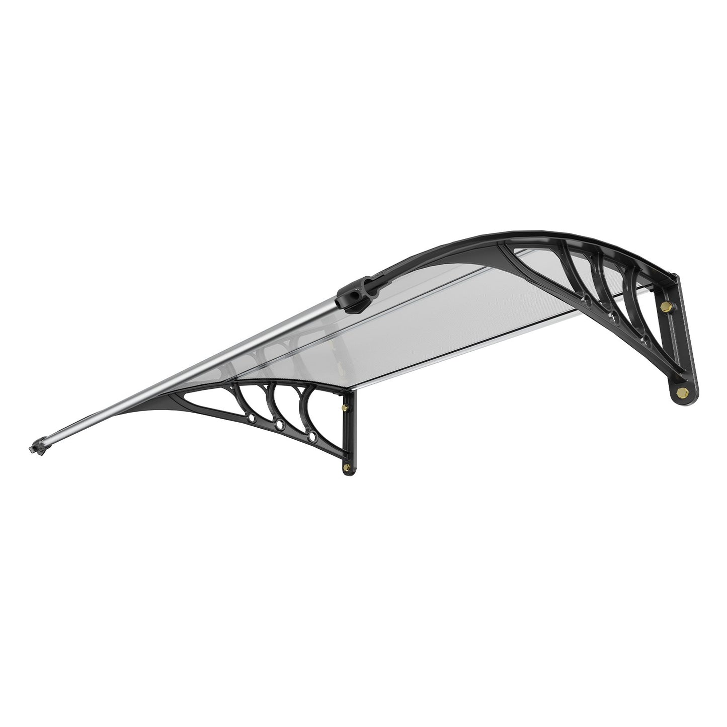 VEVOR Window Door Awning Canopy 40 x 40, UPF 50+ Polycarbonate Entry Door Outdoor Window Awning Exterior, Front Door Overhang Awning for Sun Shutter, UV, Rain, Snow Protection, Hollow Sheet
