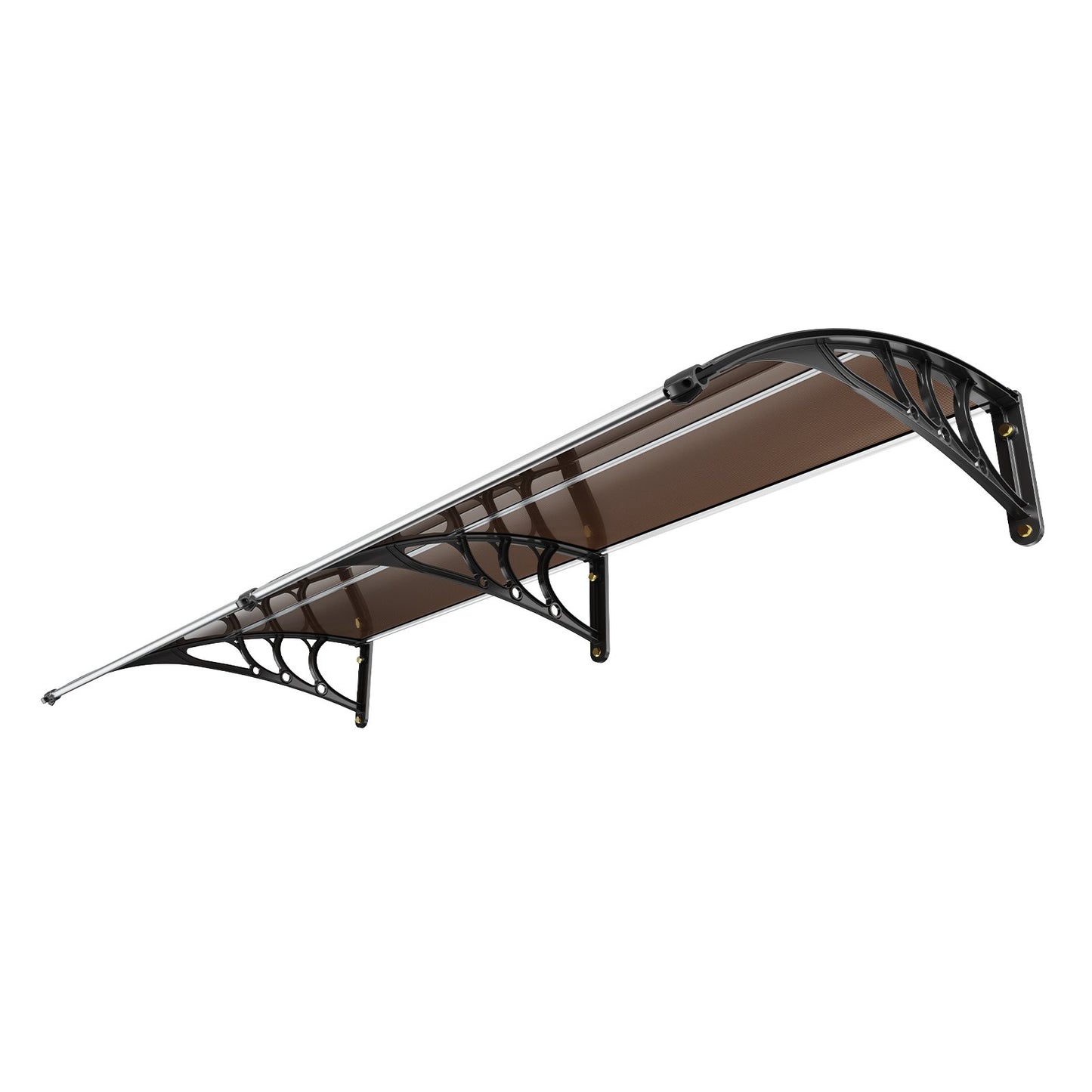 VEVOR Window Door Awning Canopy 80 x 40, UPF 50+ Polycarbonate Entry Door Outdoor Window Awning Exterior, Front Door Overhang Awning for Sun Shutter, UV, Rain, Snow Protection, Hollow Sheet