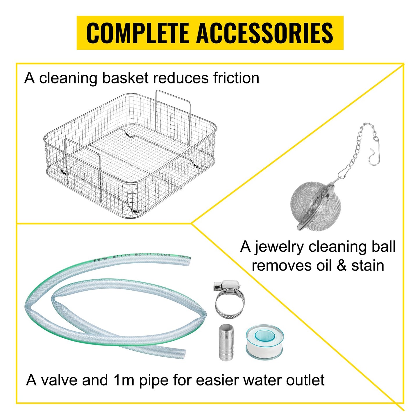 VEVOR 15L Upgraded Ultrasonic Cleaner (600W Heater,360W Ultrasonic) Professional Digital Lab Ultrasonic Parts Cleaner with Heater Timer for Glass Dental Instruments Cleaning
